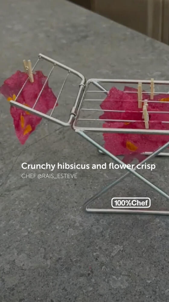 Recipe Crunchy Hibsicus anf Flower crisp