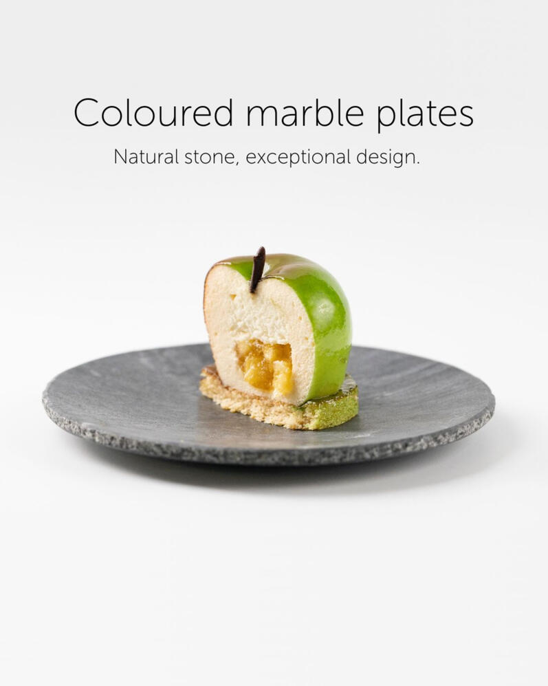 Colured marble plates