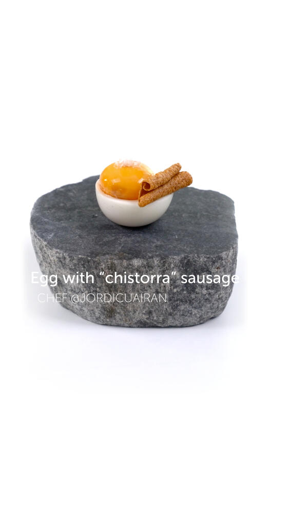 Reel - Recipe Egg with chistorra sausage