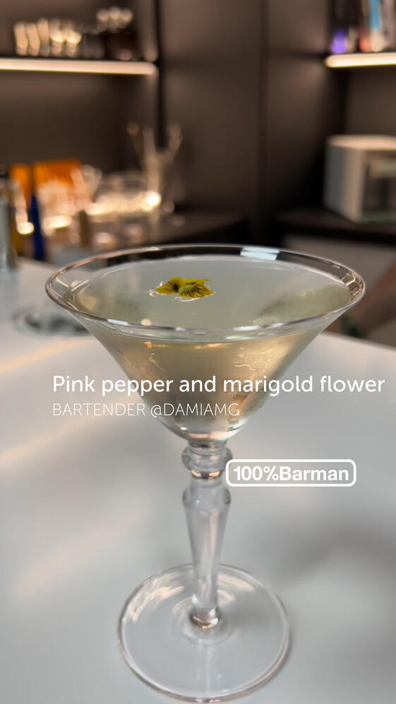 Recipe Pink Pepper and marigold flower