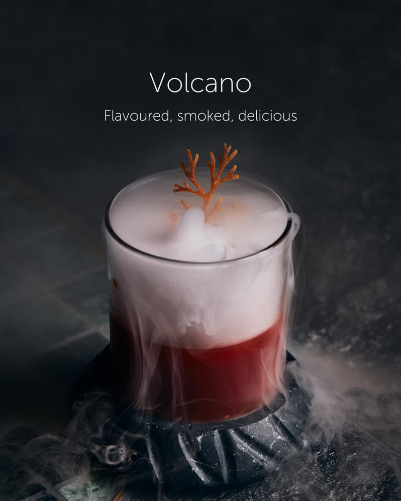Volcano glass